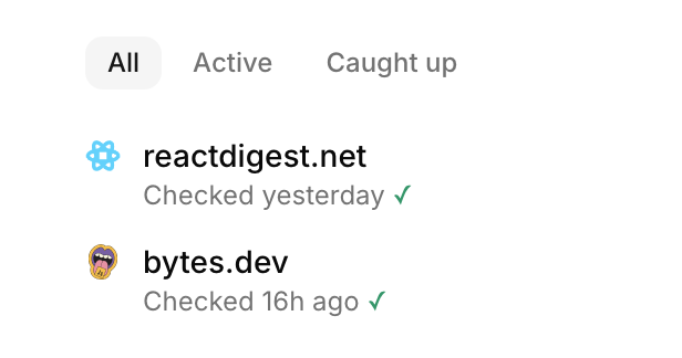 Articles queue up screenshot